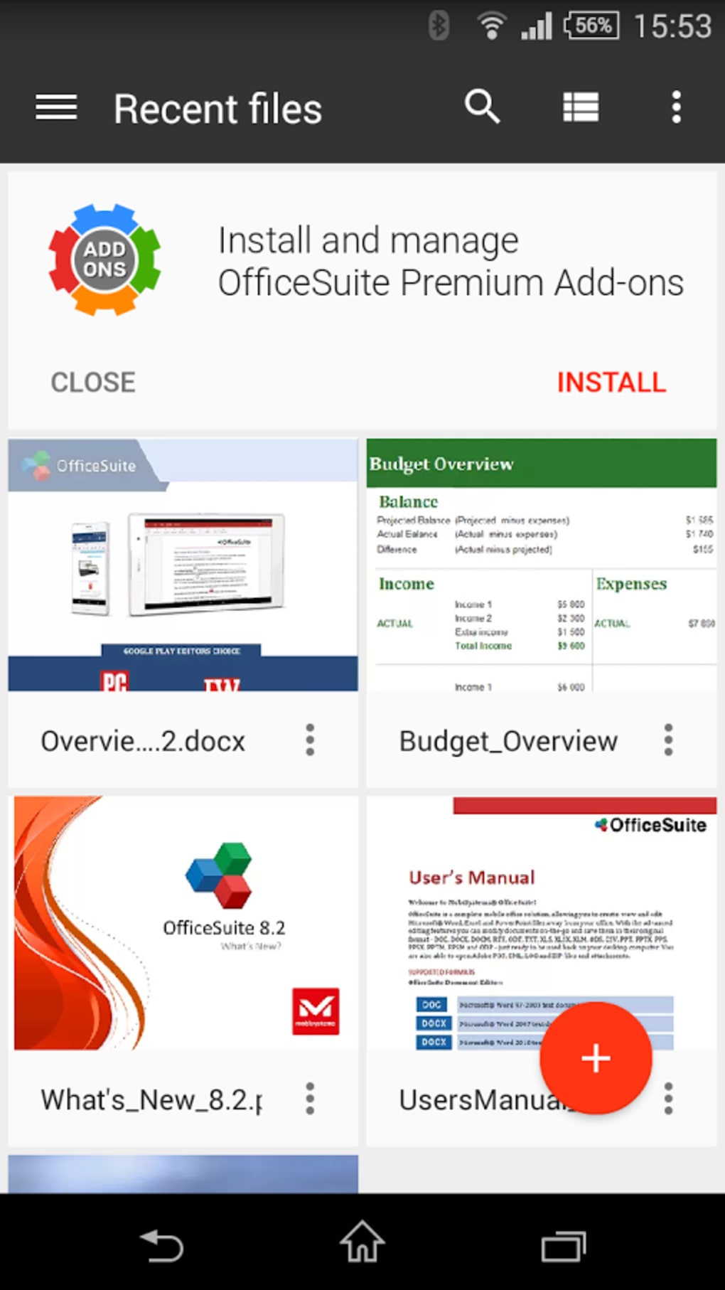 free office suite for android